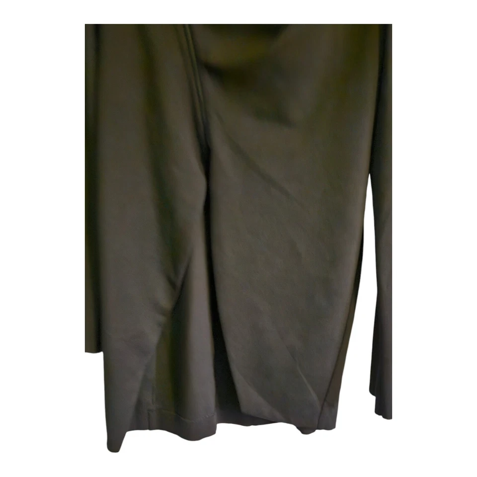 Isabel De Pedro Mujer Asimétrica Cremallera Sobre Chaqueta Negro Drapeado Cuello Abrigo Talla 8 Foto 4 de 4