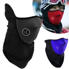 Winter Fleece Thermal Bike Half Face Mask Cold Weather Balaclava Ski Cover Scarf