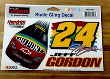 Jeff Gordon Static Cling Decal   Jeff Gordon, 24, DuPont, Hendricks Motorsports