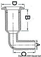 "Osculati Borddurchlass 90 Grad Nylon 1\" X 20 Mm"