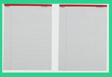 2 Mead LEGAL PAD 8.5" x 11.75" White Note Paper 50 Sheets Perforated 59606 NEW!!