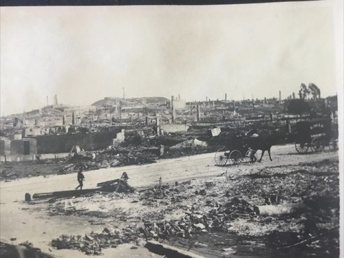 San Francisco Earthquake & Fire 1906 Group Of 6 Original Antique Photos - Picture 7 of 11