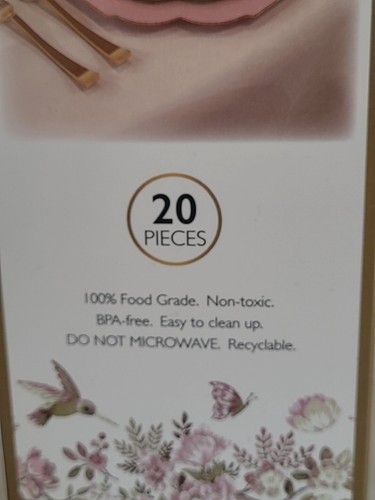 Laura Ashley 8 oz cocktail plastica premium, 20 pezzi. Senza BPA, festa, nuovo - Foto 6 di 9