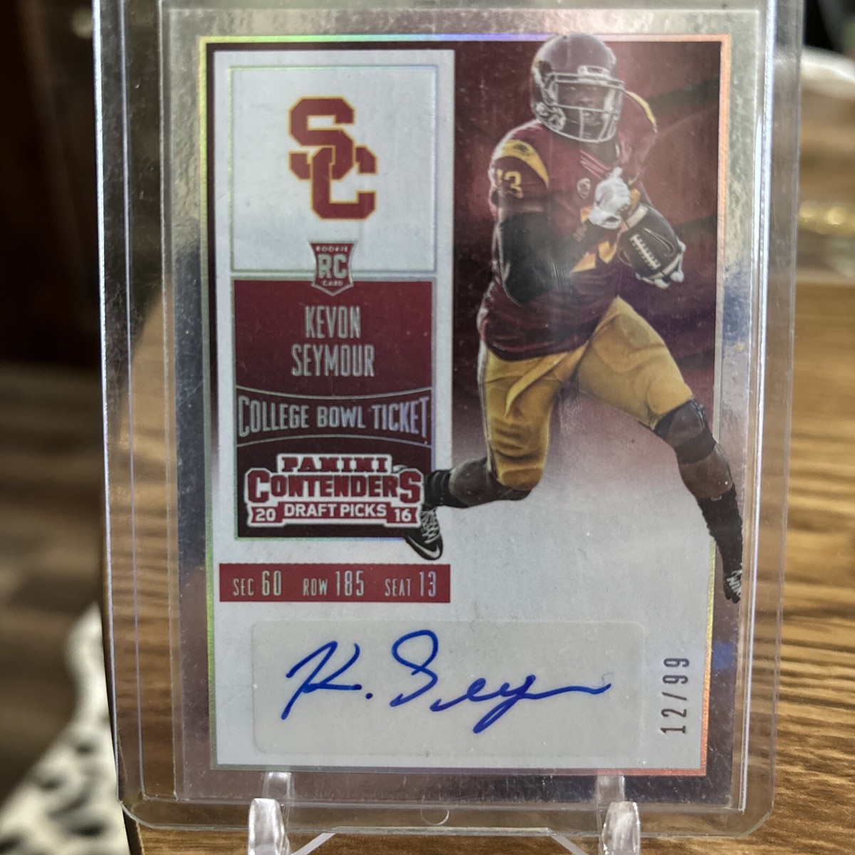 2016 Contenders Draft Picks KEVON SEYMOUR Rookie Ticket Auto #/99