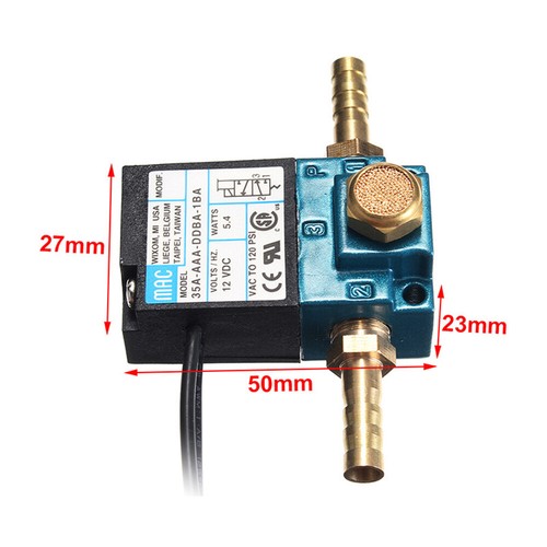 MAC 3 Port Electronic Boost Control Solenoid Valve DC12V 35A-AAA-DDBA-1BA - Picture 3 of 6
