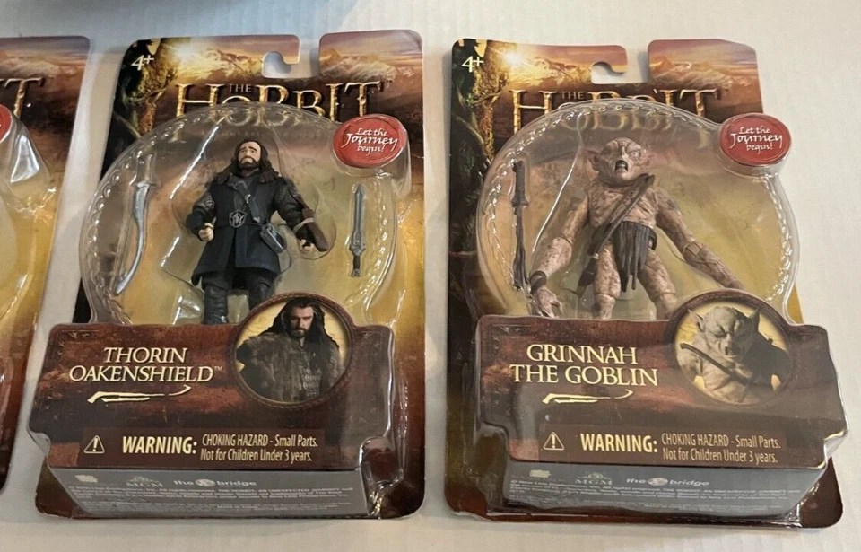 Lote de figuras HOBBIT an Unexpected Journey 3.75 Thorin Goblin Legolas Fimbu &l Warg Foto 4 de 4