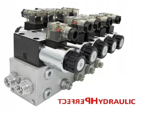 Hydraulic valve control valve 4 sections CETOP 03 NG6 60l/min 12V...