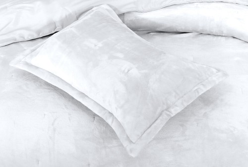 Velvet Quilted Bedspread Bed Throw & Pillow Shams Double King Size Bedding Set - Picture 17 of 46