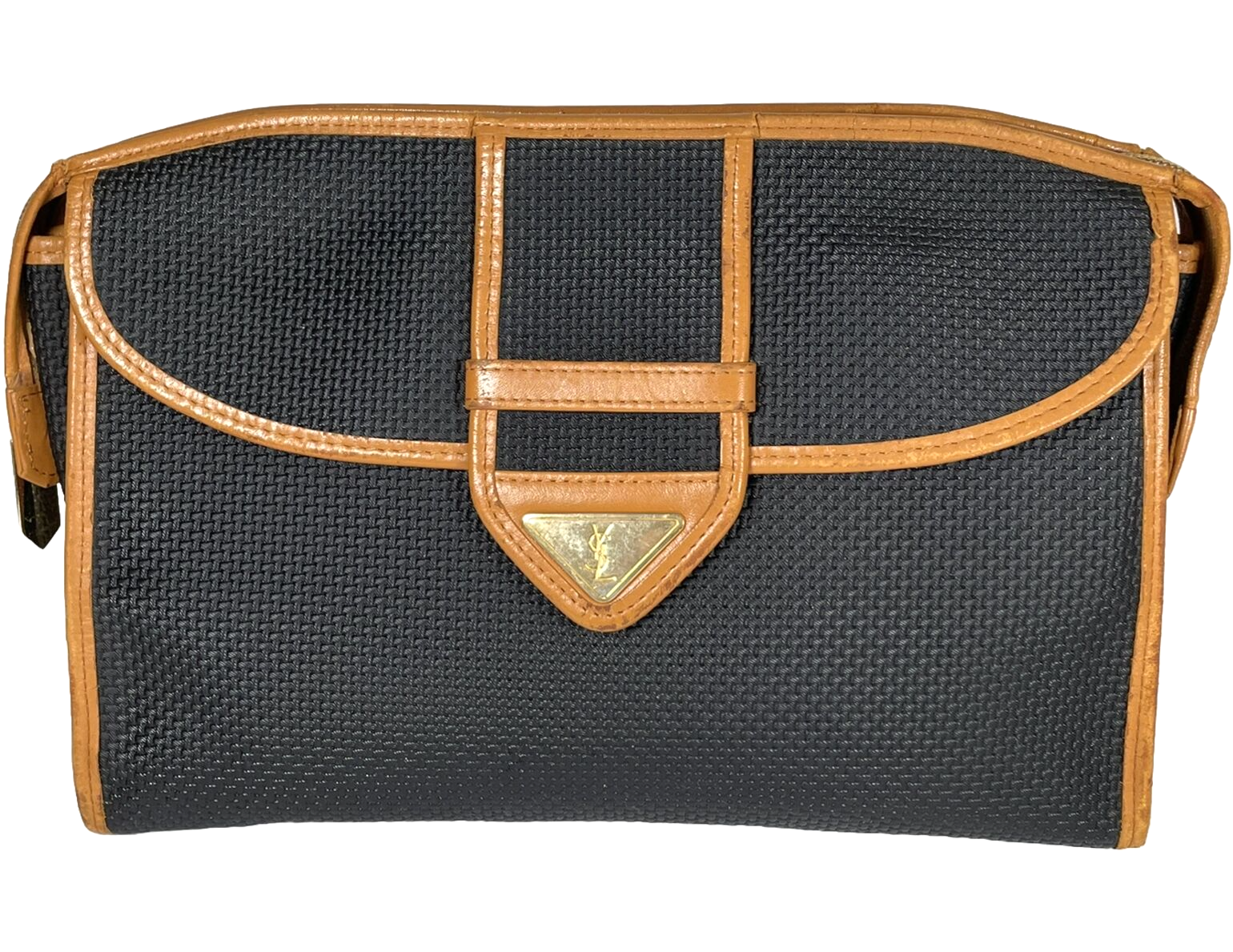 Borsa YSL Vintage Yves Saint Laurent Borsetta Pochette Cassandra Nera Autentica