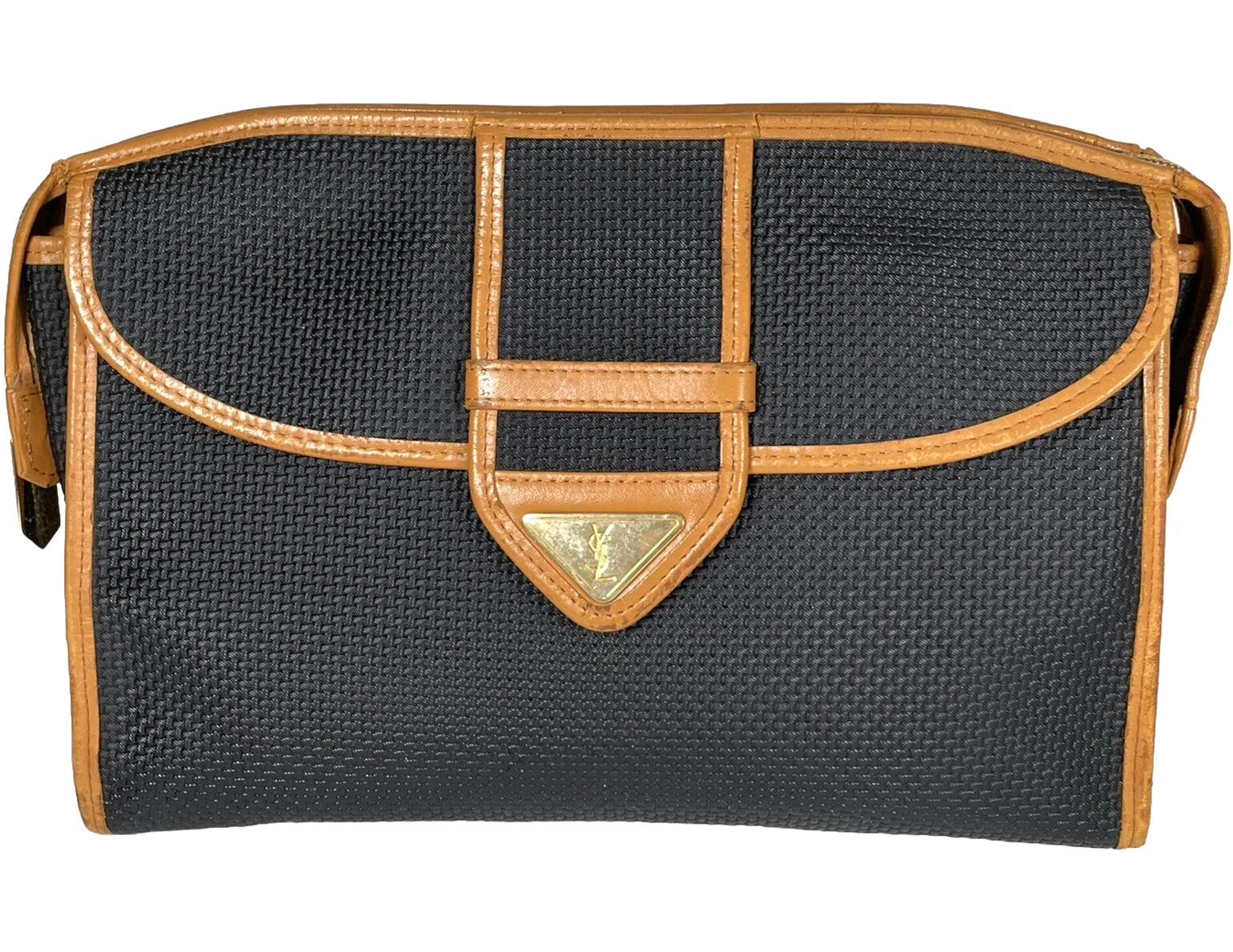 SAINT LAURENT (YSL) Borsa YSL Vintage Yves Saint Laurent Borsetta Pochette Cassandra Nera Autentica