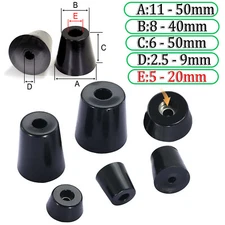  Rubber Feet Slip Feet Black Speaker Bed Table Box Tapered Rubber Protection