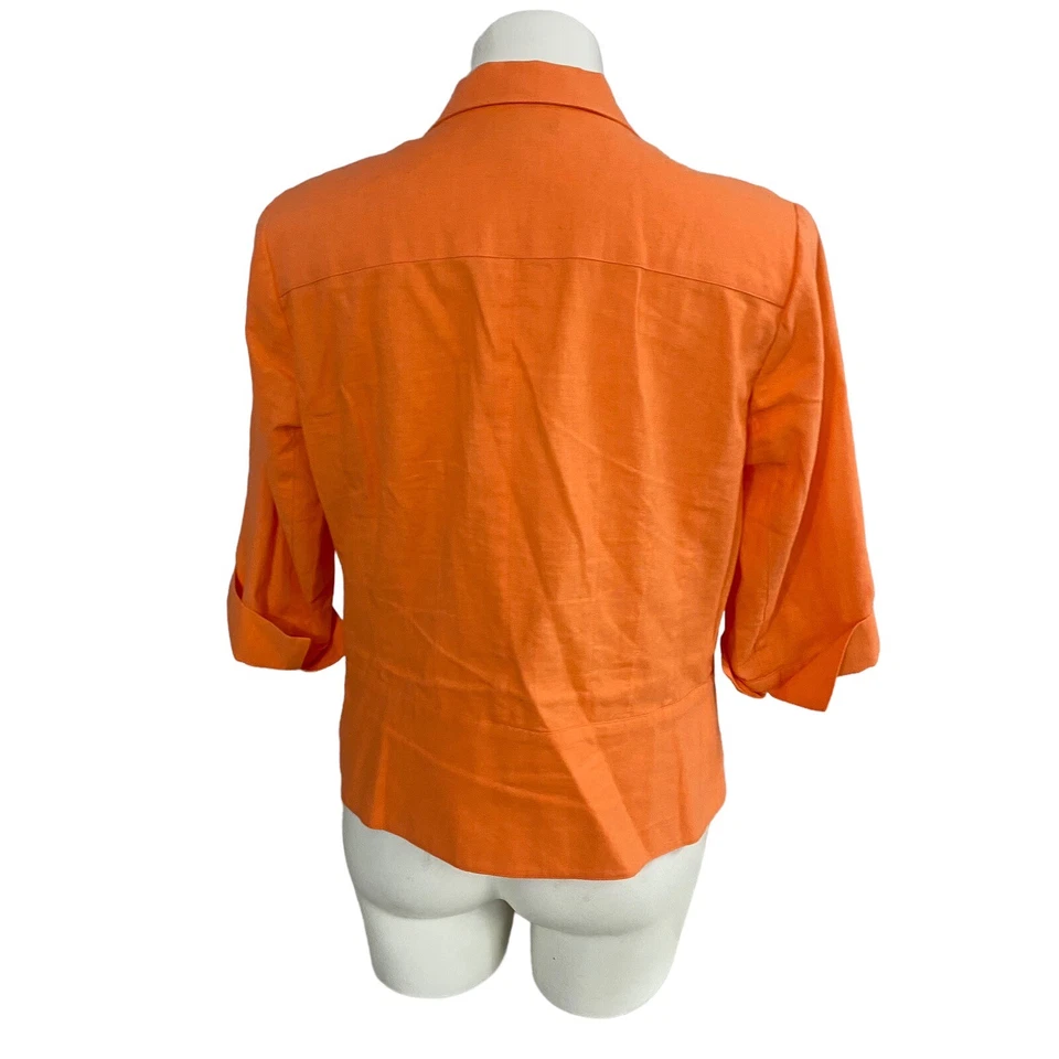 Женская куртка Coldwater Creek Blazer размер 10 Harvest Fall Halloween Work на молнии - Изображение 2 из 4