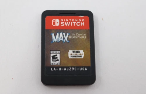 Max The Curse of Brotherhood Nintendo Switch Video Game Cartridge Tested