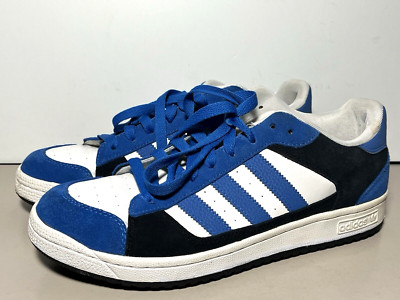 Men's Adidas Sneakers Suede Casual Athletic Shoes Sz 10-1/2 US Blue Black White