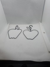 2 mini vintage apple wire hangers