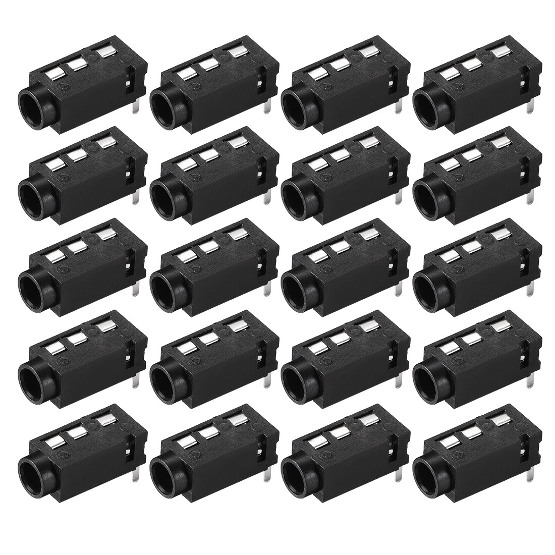 Create Idea 20 Stück 3,5-mm Klinkenstecker – 4-polig, Stereo, Für Mikrofon, Kopfhörer & Audio-Geräte