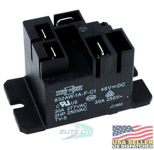 SONG CHUAN 832AW-1A-F-C1-48VDC General Purpose Relay, Power Relay 48VDC 20A 