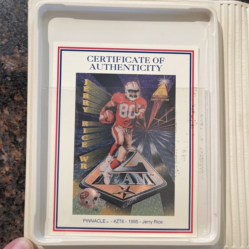 1995 Pinnacle Zteam #ZT6 Jerry Rice 49ers Highland bronzo come nuovo 1023/2500 - Foto 2 di 7