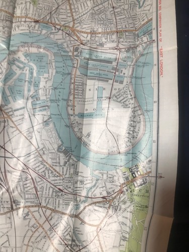 WH Smith & Sons large Cyclist’s water proof Plan of London - Picture 4 of 9