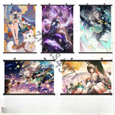 Yunli Poster Firefly Decor Scroll Honkai: Star Rail Jade Anime Hanging Painting