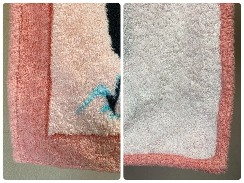 HERMES Paris Beach Towel Panda Pink 60㎝x90cm Cotton excellent gift - Image 4 of 4