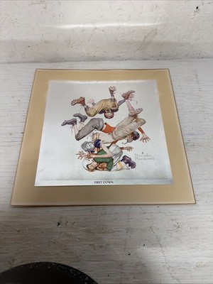 Norman Rockwell Sports Themed Print First Down.