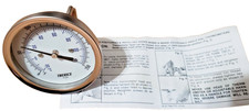 TRERICE B8320227 Bi-Metal Thermometer 0/250F, -20/120C
