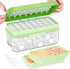 Ice Cube Tray with Lid and Storage Bin