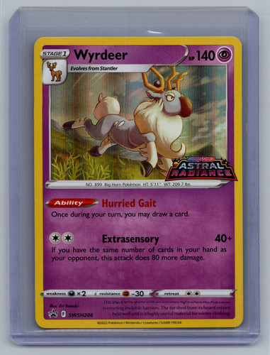 SWSH: Sword & Shield Promo Cards Wyrdeer Black Star Promo #SWSH206