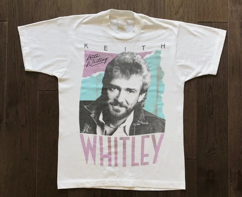 Vintage Country Music Keith Whitley T-Shirt White Unisex Size S-2345XL