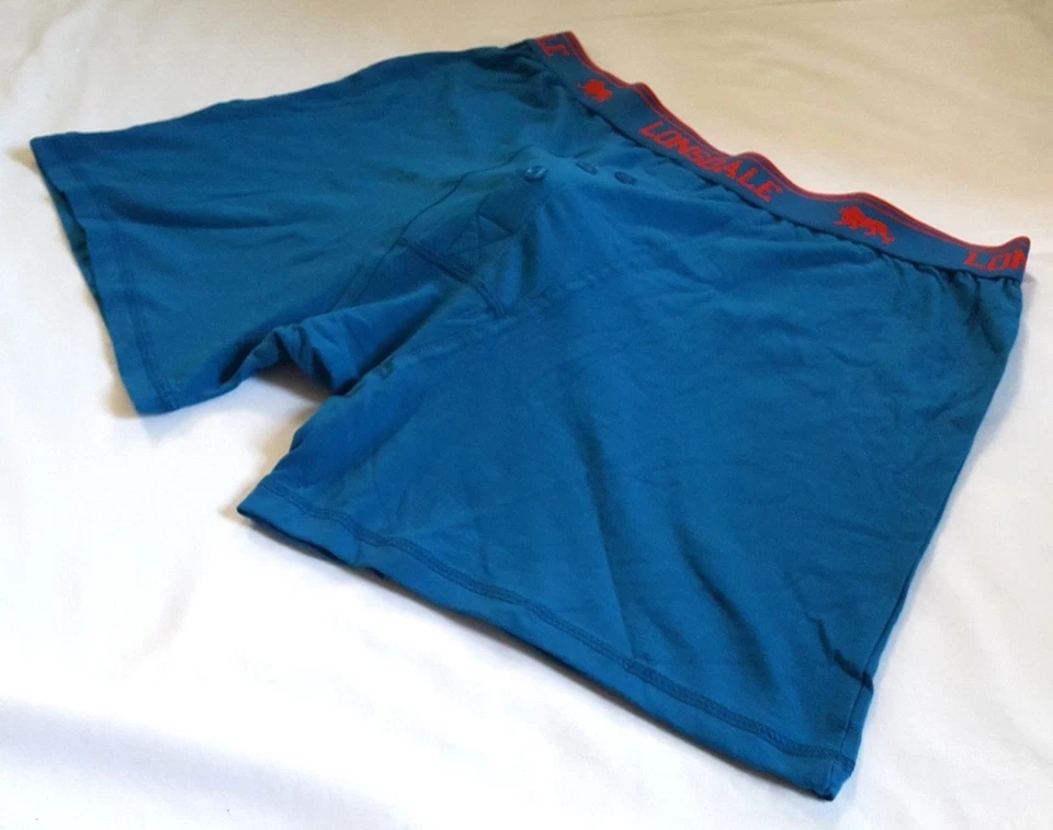 CALZONCILLOS BOXER LONSDALE TWILIGHT/AZUL PARA HOMBRE - PAQUETE DE DOS - BOTÓN MOSCA - TALLA 2XL Foto 3 de 4