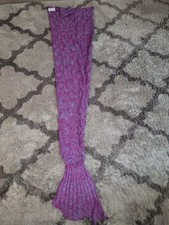 New Mermaid Tail Blanket With Fin Fortunate Crab Brand Purple  Blue