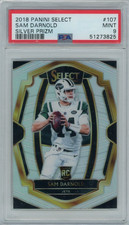 2018 Select SILVER PRIZM REFRACTOR - SAM DARNOLD Rookie RC Card PSA 9 MINT
