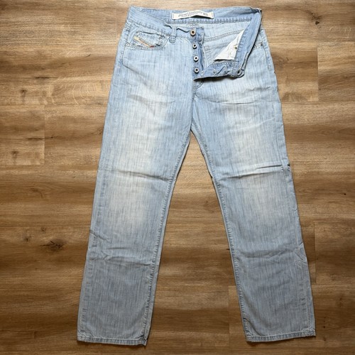 Diesel, Vintage Diesel Kulter Jeans Men 30x29 Blue Straight Leg Light Wash Lightweight