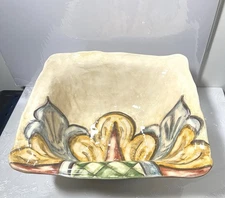 VIETRI Medallion TUSCAN Collection Pasta Serving Bowl Made Italy Large Deep Dish