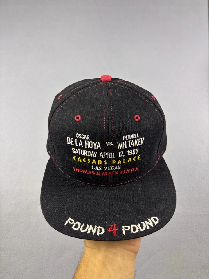 De colección Oscar De La Hoya Sombrero SnapBack Gorra Whitaker Boxeo Libra Por Libra 1997 Foto 2 de 4