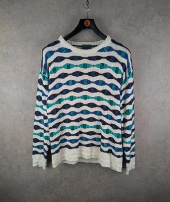 Etchings Pullover Herren L blau Strickpullover Baumwolle