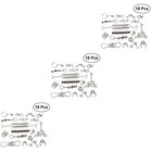 3 Count Mind Games for Kids Brain Teaser Toys Metal Wire Puzzles