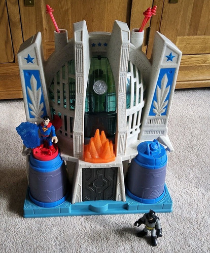 Imaginext Batman Vs Superman Hall Of Justice Playset with Figures. Ex Cond - Picture 1 of 4