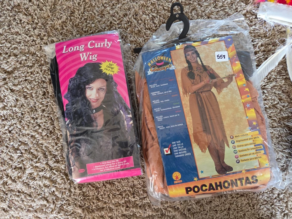 Niña india nativa americana Pocahontas Halloween Conceptos Disfraz Juegos con disfraces Rubíes Foto 2 de 4