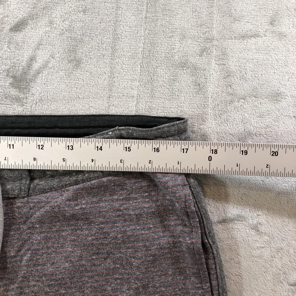 Pantalones Cortos Vissla Para Hombre Grandes 33-34 Gris Tejido a Rayas Cordón Bolsillo Trasero M2040SNS Foto 3 de 4