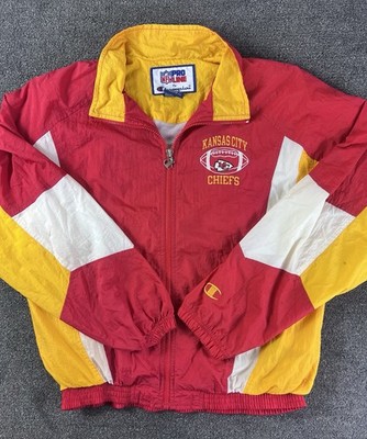 Vintage 90s Kansas City Chiefs Champion Pro Line Windbreaker XL NFL Embroidered