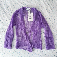 House of Sunny Lilac Delicate Knit Top