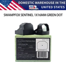 Swampfox Sentinel RMSc Micro Reflex Sight 1x16mm Green Dot 3MOA New