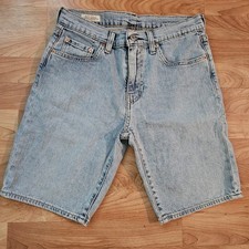 Levi's 405 Mens Light Wash Denim Shorts Jean Shorts Size W 29 L 10