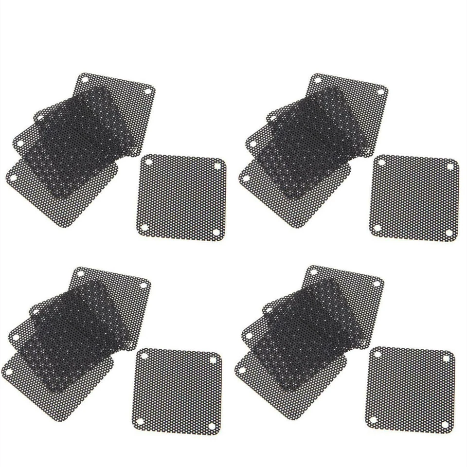 5-20Pcs 40x40mm Cuttable PVC PC Fan Dust Filter Dustproof Computer Mesh Cover N - Image 3 of 4