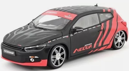 NOREV, 2009 VOLKSWAGEN Scirocco CESAM PTRS Nero e Rosso, 1/18,  NOREV188498 - Foto 1 di 3