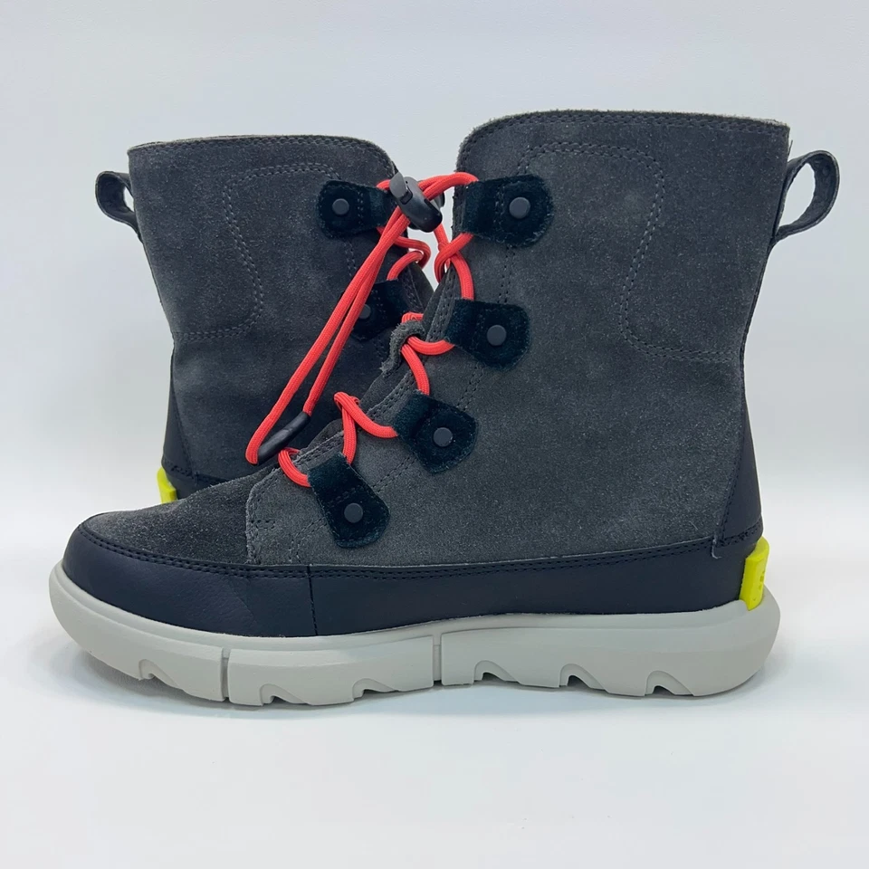 Sorel Explorer Botas de Encaje Juveniles Talla 6 Gris Impermeables Invierno Exterior NY4897-093 Foto 4 de 4