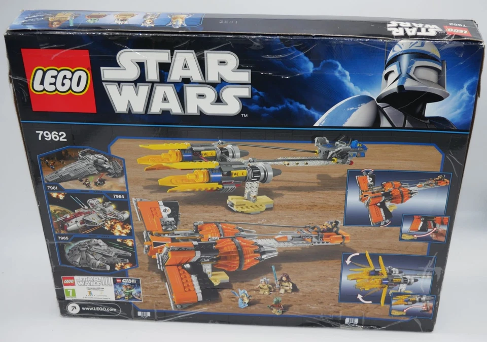 Lego 7962 - Star Wars: Anakin's & Sebulba's Podracer / Sin figuras / con embalaje original BA - Imagen 2 de 4