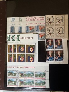 1997 Liechtenstein Viererblöcke Nominale 75 8 Sfr